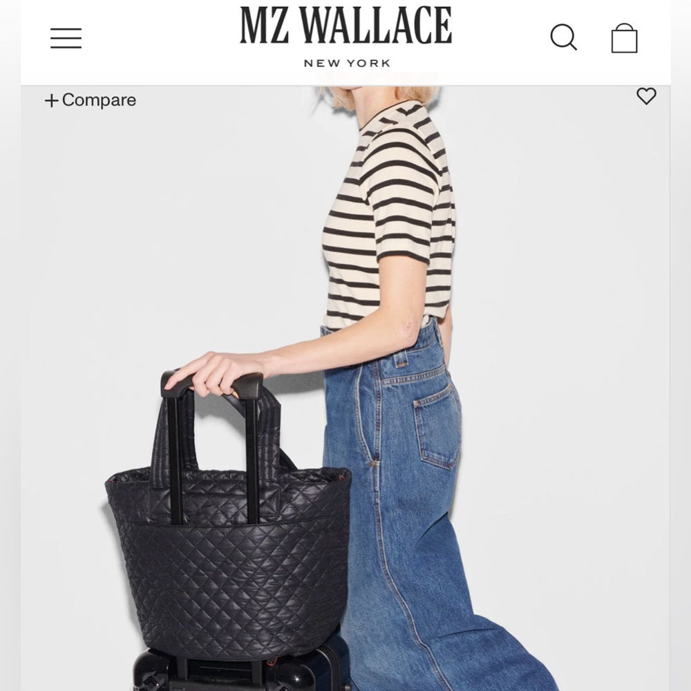 MZ Wallace black metro tote deluxe